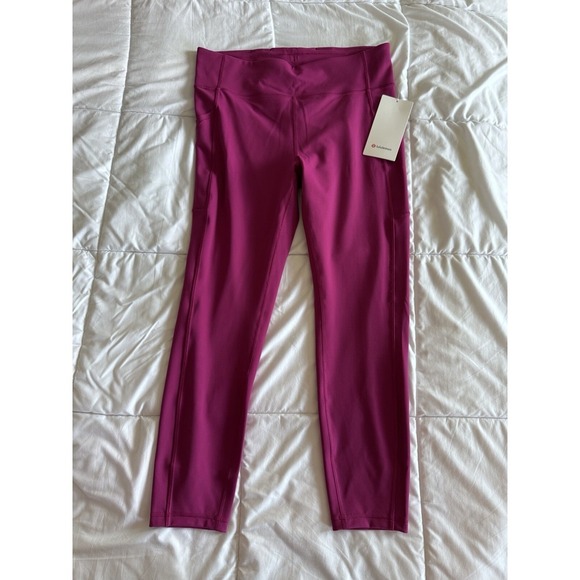 New Lululemon Size 12 Invigorate HR Tight 25" Pant MGPR Magenta NWT $98 Sold Out - Picture 1 of 15